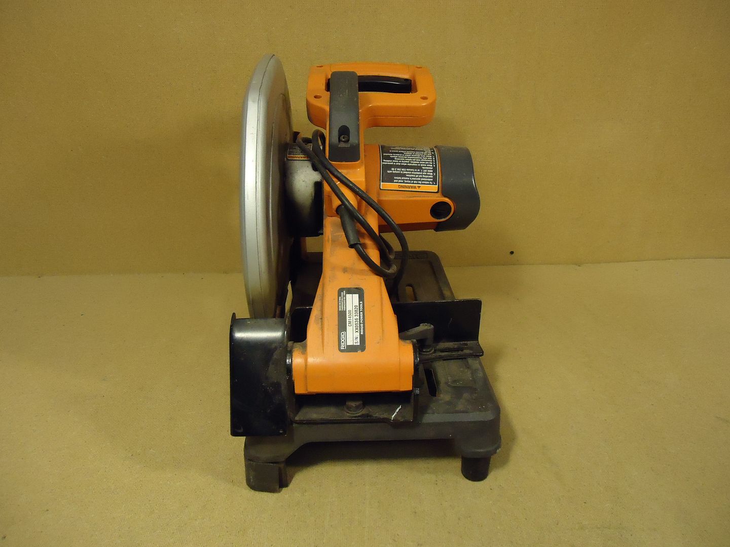 Rigid 14in CutOff Chop Saw Orange Abrasive CM14500 eBay